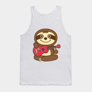 Sloth ukulele Tank Top